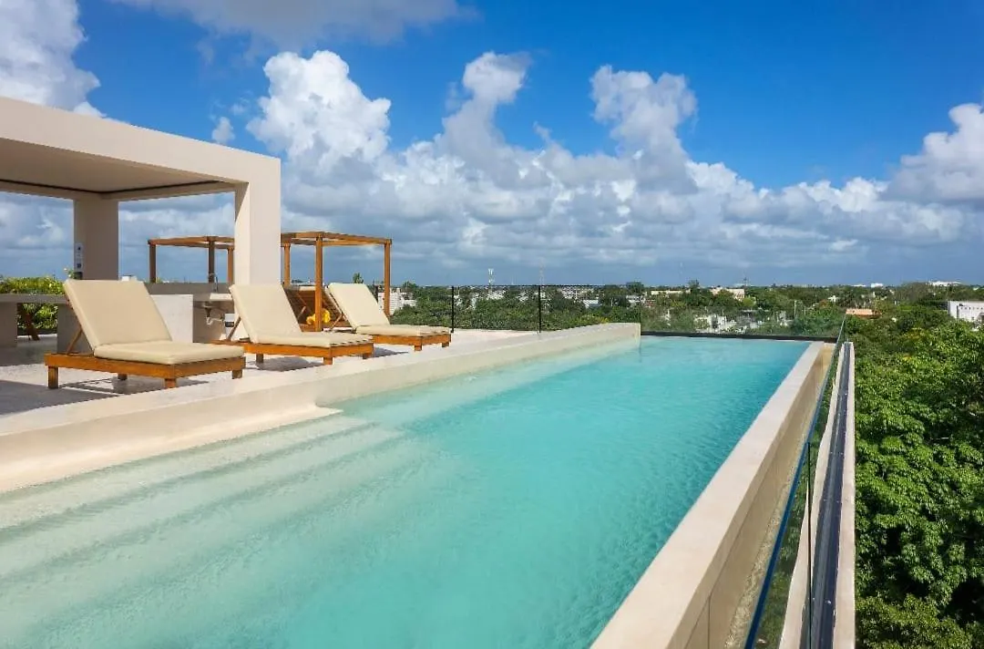 Appartamento Increible Departamento De Una Recamara Con Alberca Infinita Y Roofop Playa del Carmen